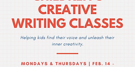 Children's Creative Writing Classes tickets