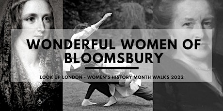 Wonderful Women of Bloomsbury | Women's History Month Walks primary image