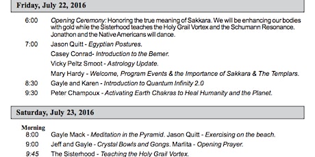 Temple of Sakkara Conference July 22-25, 2016 primary image