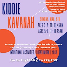 Kiddie Kavanah - Kid's Mindfulness & Yoga Workshop primary image
