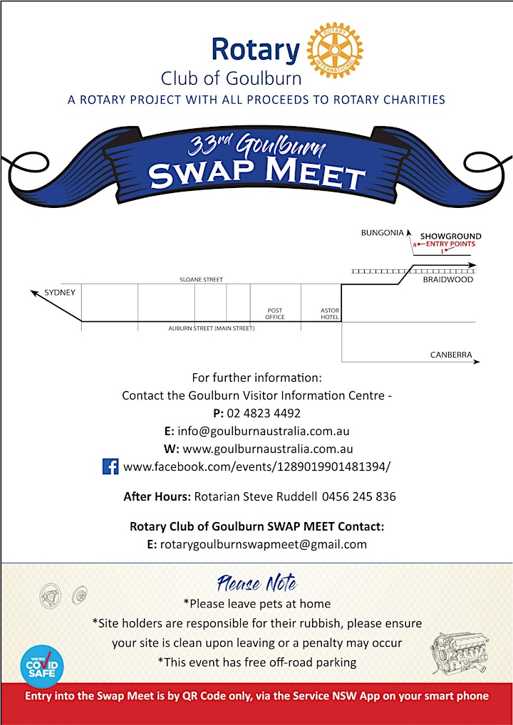 The 33rd Goulburn Rotary Swap Meet1st -2nd April 2023 image
