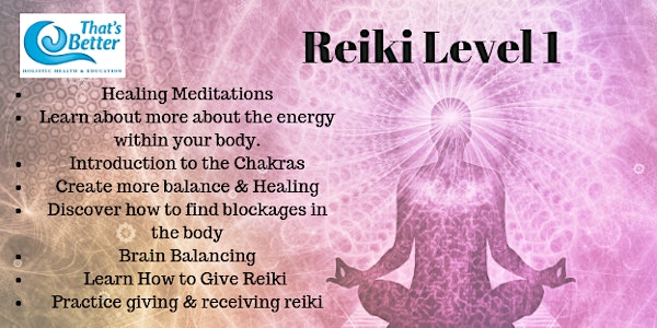 Reiki 1 Course14 May 2022