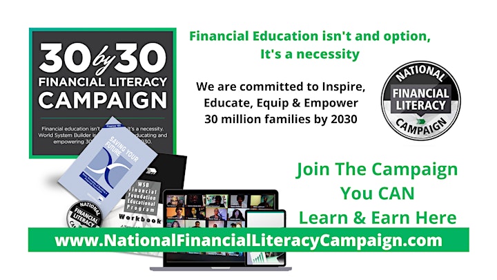 Saving Your Future - 6 Life Changing Financial Literacy Workshops (Live) image