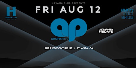 FRI AUG 12 ANDRE PERRY LIVE AT HAVANA CLUB primary image