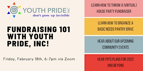 Fundraising 101 with  Youth Pride, Inc!