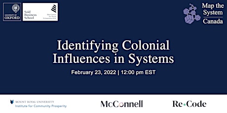 Map the System Canada 2022: Identifying Colonial Influences in Systems primary image