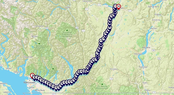 Smartphone Audio Driving Tour between Vancouver & Kamloops image