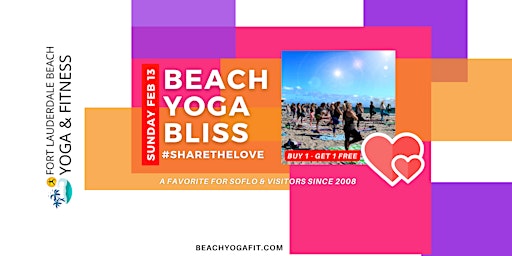 Beach Yoga Bliss:  2/4/1 bring someone you love! primary image