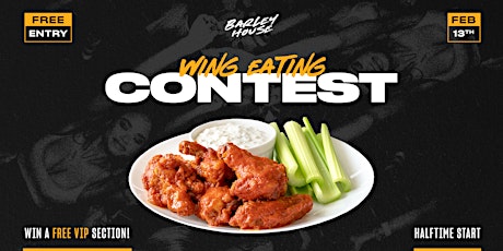 Half-time Wing Eating Contest