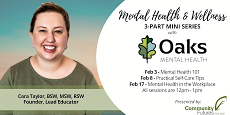 Mental Health & Wellness: 3 Part Series on Mental Health in the Workplace primary image