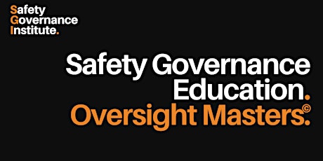 Safety Governance Education - Masters® ingressos