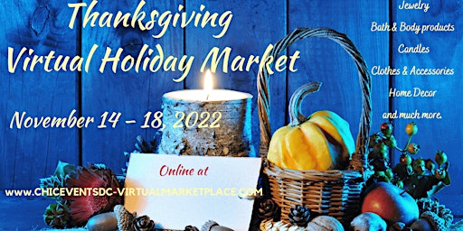 Thanksgiving Virtual HolidayMarket ~ Jewelry, Bath & Body and Home Decor