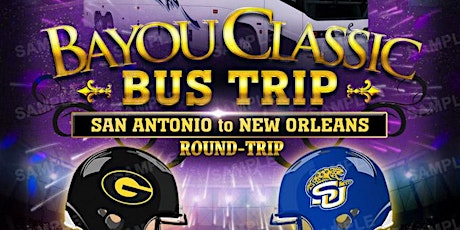 BAYOU CLASSIC 2016 BUS TRIP  -  San Antonio 2 New Orleans primary image