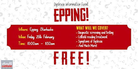 Cellfield Information Event - Epping primary image