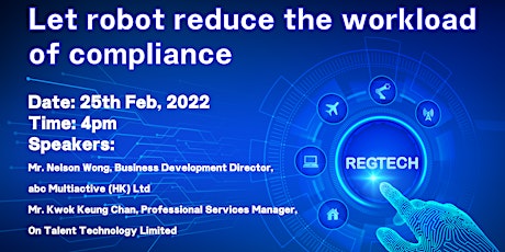 Image principale de Let robot reduce the workload of compliance