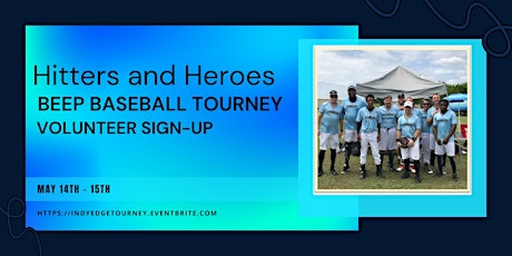 Imagen principal de Volunteer Sign-up for Hitter's and Heroes Beep Baseball Tourney
