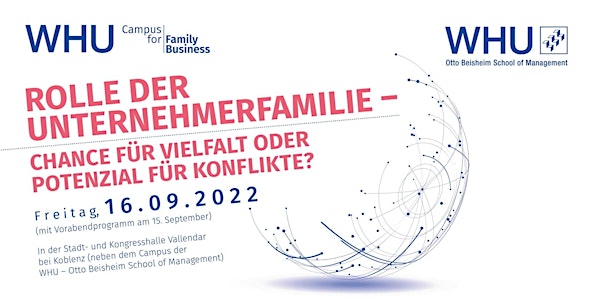 WHU Campus for Family Business 2022 - Registrierung