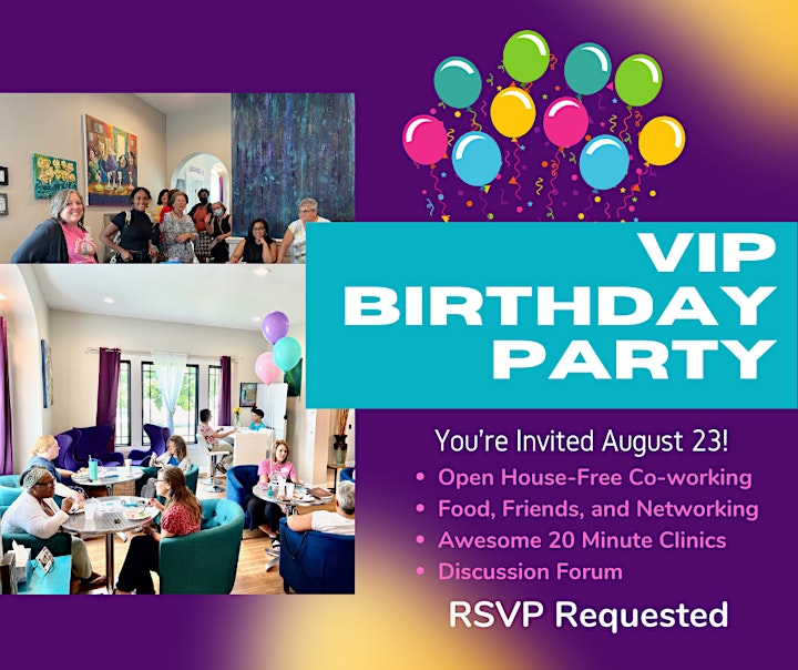 Women's Networking and Connection Event: VIP Birthday Party​ image