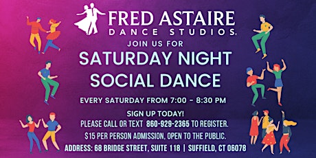 Saturday Night Social Dance Party at Fred Astaire Dance Studios of Suffield