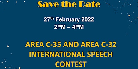 International Speech Contest - Area C35 and Area C32 primary image