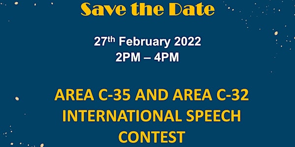 International Speech Contest - Area C35 and Area C32