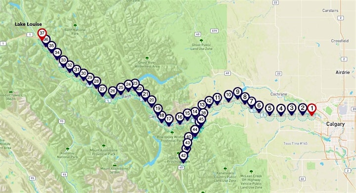Smartphone Audio Driving Tour between Lake Louise & Calgary image