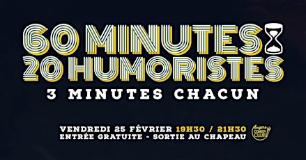 60 minutes, 20 humoristes