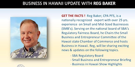 HAWAII KAI CHAMBER NETWORKING LUNCHEON WITH REG BAKER primary image