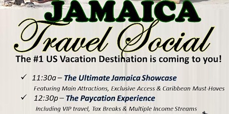 Jamaica Travel Social: Enjoy Tax Breaks, Income & Lifestyle Upgrades with Paycation primary image