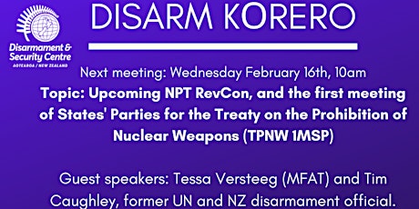Disarm Kōrero #11 -  NPT RevCon and the TPNW 1MSP primary image