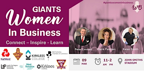 Connect ▪️ Inspire ▪️ Learn #GiantsWomenInBusiness primary image