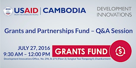 Development Innovations' Grants and Partnerships Fund – Q&A Session primary image