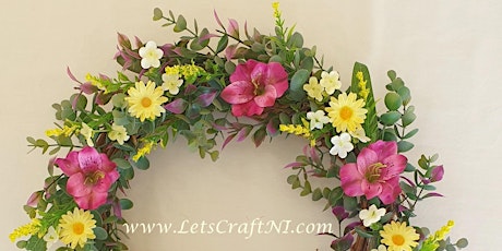 Spring Wreath Workshop using Faux Flowers and Foliage