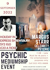 A night of psychic mediumship with Marcus Starr at Holiday Inn Express Shre