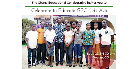 Celebrate to Educate GEC Kids 2016 primary image