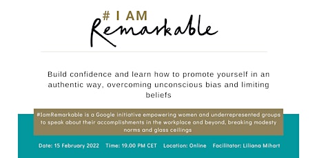 #IamRemarkable Workshop