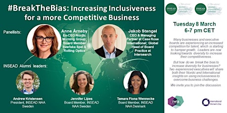 #BreakTheBias: Increasing Inclusiveness for a more Competitive Business primary image