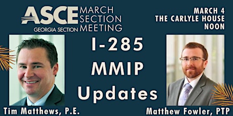 I-285 MMIP Updates - ASCEGA  March Section Meeting (IVirtual Attendee) primary image