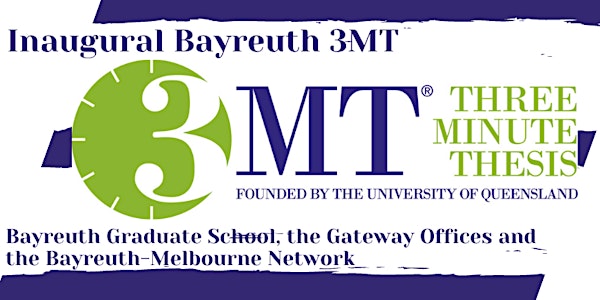 3MT - Your Thesis in Three Minutes