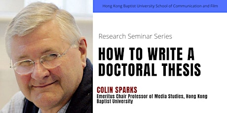 Research Seminar Series: How to Write a Doctoral Thesis