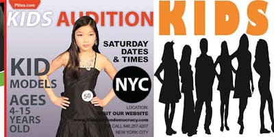 event in New York City: KIDS FASHION SHOW AUDITION - KIDS 4 TO 8 YEARS OLD FASHION SHOW CASTING CALL AUDITION IN NYC