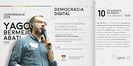 Imagen principal de DEMOCRACIA DIGITAL CON YAGO BERMEJO ABATI