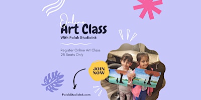 Imagem principal do evento Free Online Art Class For Kids & Teens - Chicago