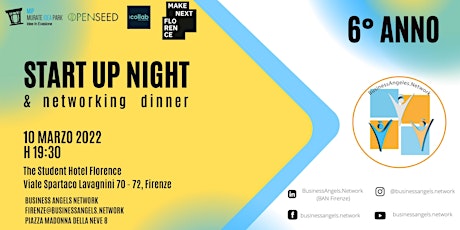 STARTUP NIGHT & NETWORKING DINNER - Primo Incontro StartUp 2022