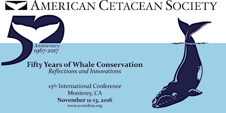 American Cetacean Society's 15th International Conference, November 11-13, 2016 primary image