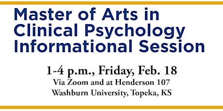Info Session: Masters in Clinical Psychology at Washburn University primary image