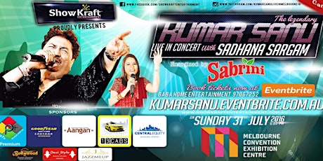 Kumar Sanu & Sadhana Sargam Live in Concert Melbourne 2016 primary image