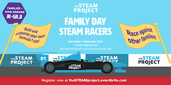 FAMILY DAY: Build a Race Car with Your Family at The STEAM Project!