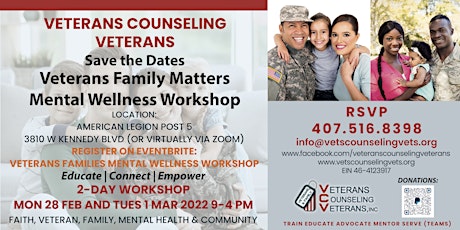 Imagen principal de Family of Veterans Mental Wellness Workshop