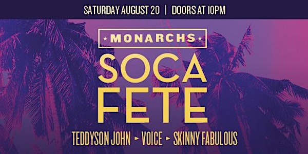 MONARCHS 2016 - Soca Concert